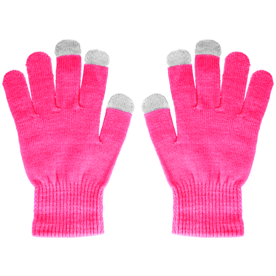 Dotykové rukavice růžové
