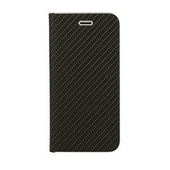 Pouzdro Vennus Carbon s rámečkem Huawei P40 Lite E / Y7P černé