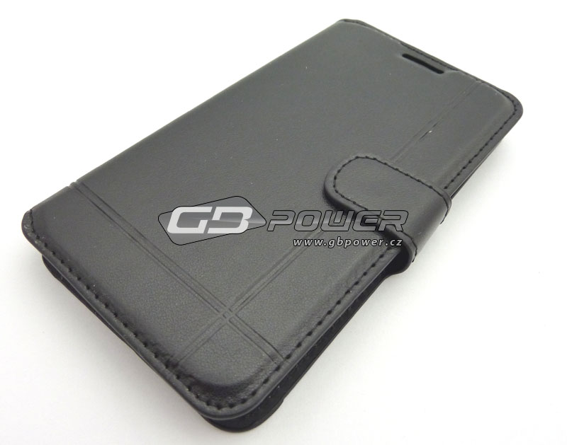 Pouzdro Leather Samsung G900 Galaxy S5 černé