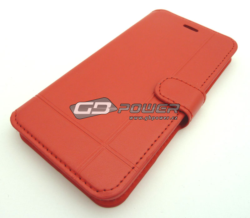 Pouzdro Leather Apple iPhone 6 Plus červené