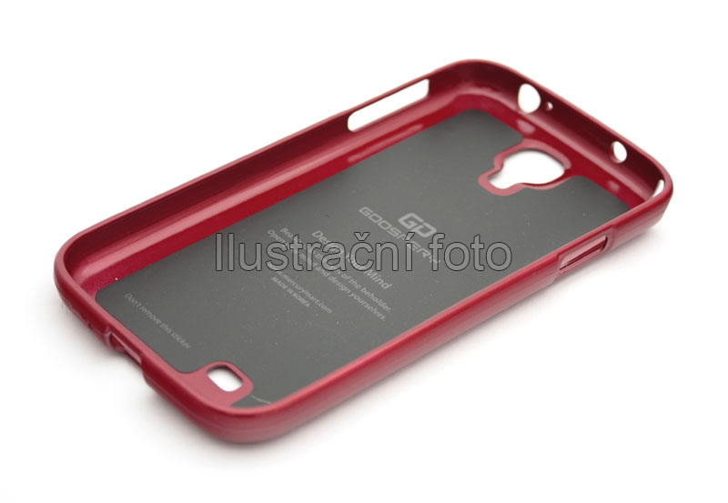 Pouzdro Jelly Mercury Samsung I9500 Galaxy S4 červené