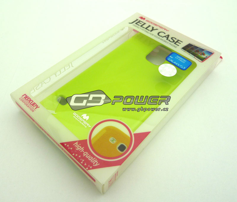 Pouzdro Jelly Mercury Samsung G900 Galaxy S5 limetkové