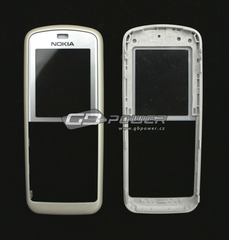 Nokia 6070 Kryt bílý perleťový přední originální