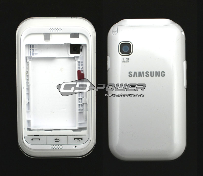 Kryt Samsung C3300 Champ bílý přední + zadní + střed + klávesnice originální demontáž