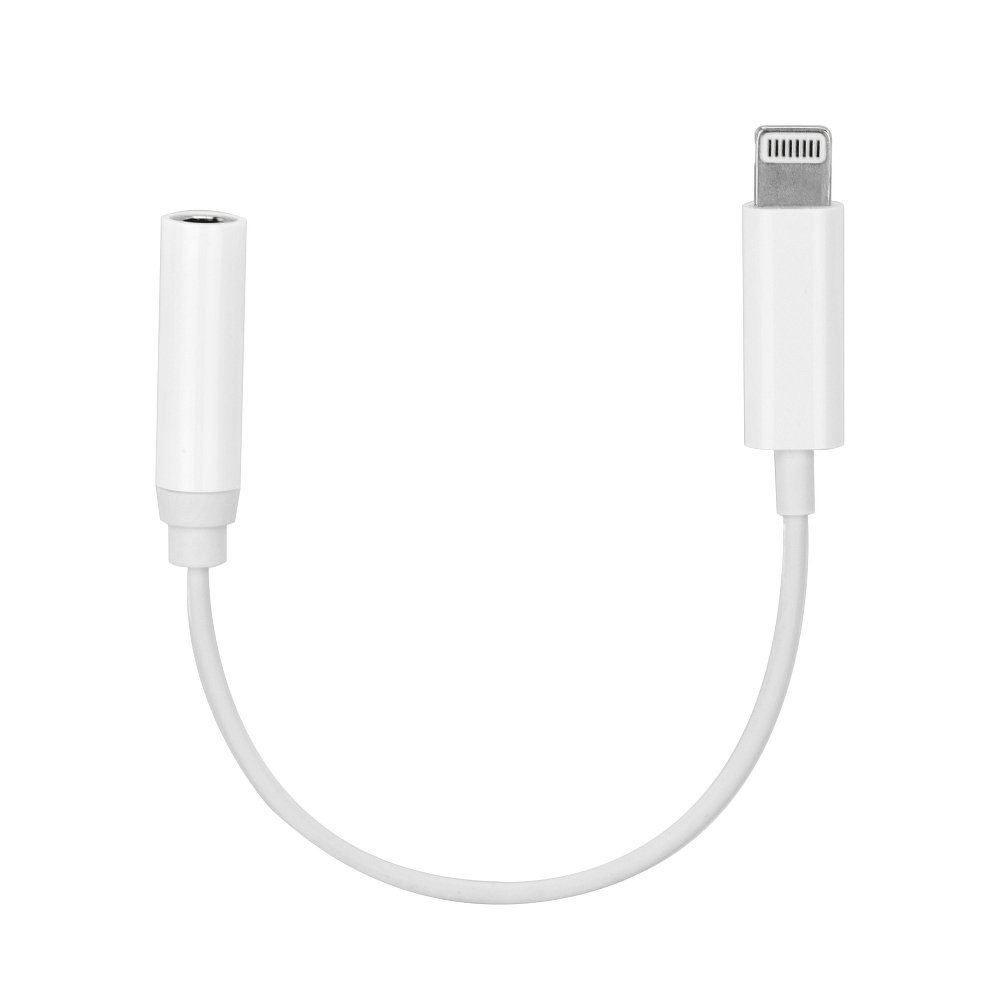 Apple iPhone 7 / 8 / X audio adaptér HF 3,5mm jack bílý