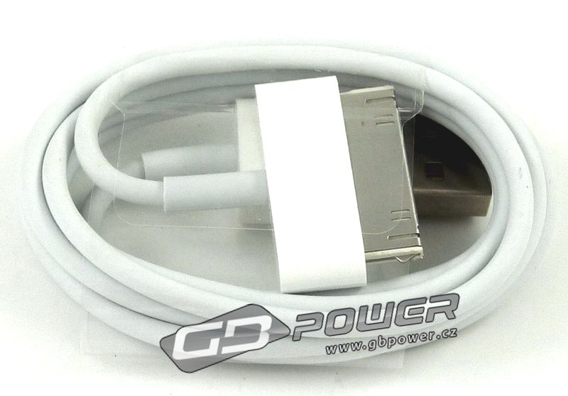 Datový kabel Apple iPhone 3G / 3GS / 4/ 4S / iPod MA591 bílý originální bulk