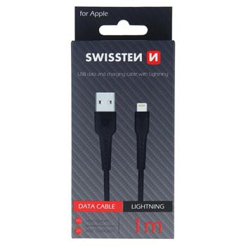 Datový kabel SWISSTEN USB / Lightning 1,0 m černý