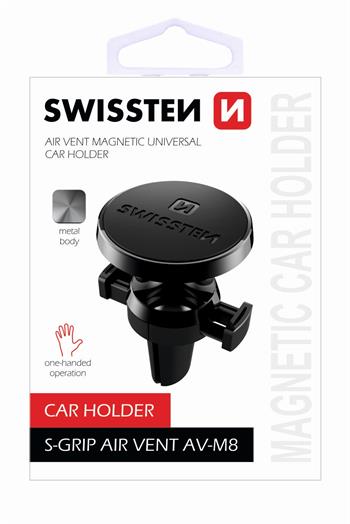 Držák do auta magnetický SWISSTEN S-GRIP AV-M8 černý