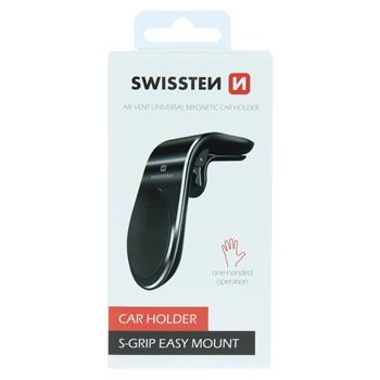 Držák do auta SWISSTEN magnetický do ventilace EASY MOUNT černý