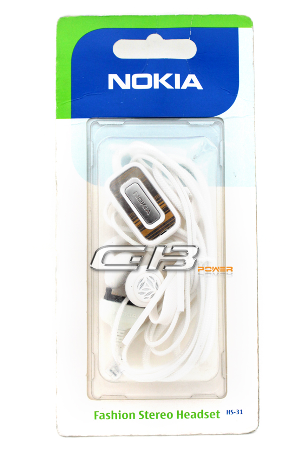 Hands Free Nokia HS-31 bílé originální blistr