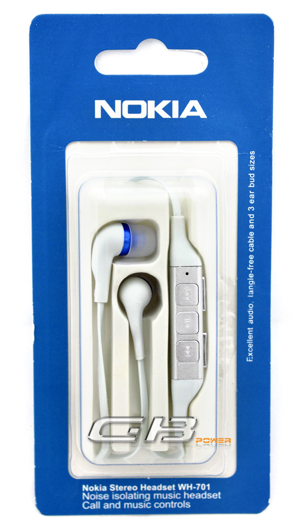 Hands Free Nokia WH-701 bílé originální blistr