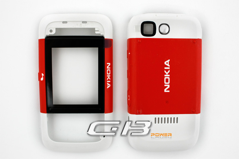 Nokia 5200 přední / zadní červený originální
