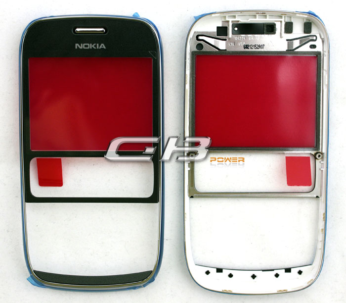 Kryt Nokia Asha 302 přední šedý originální