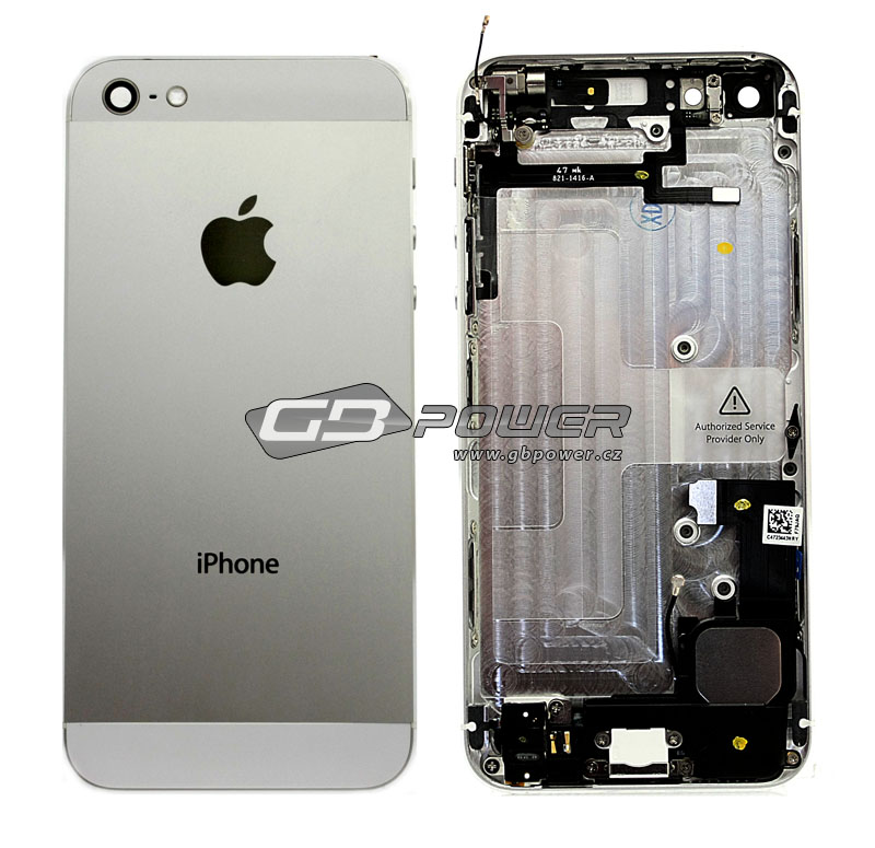 Apple iPhone 5 Kryt baterie bílý komplet osazený