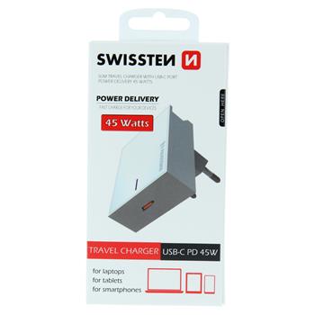 Nabíječka SWISSTEN Power Delivery 3.0 45W bílá