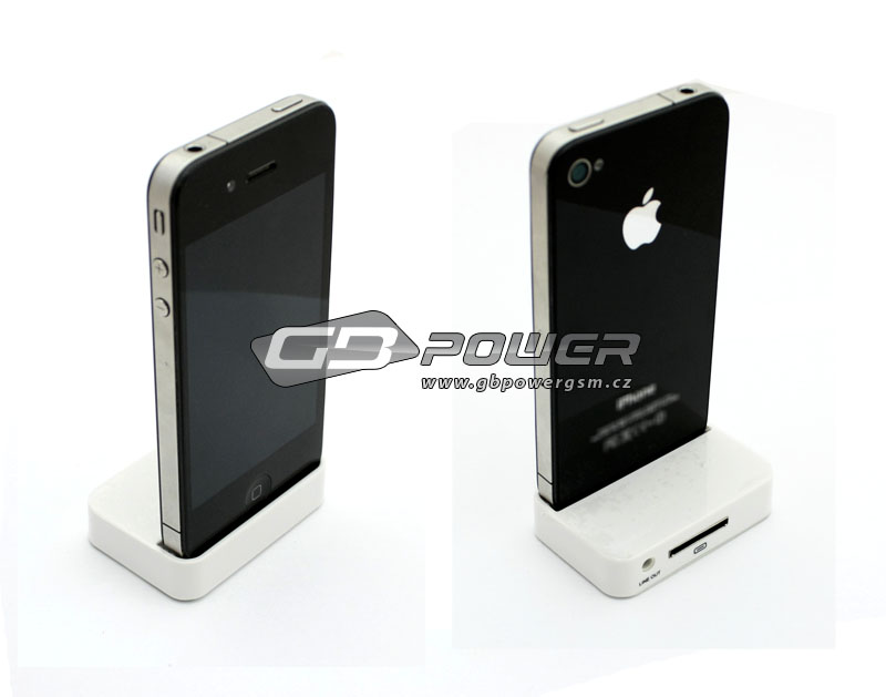 Nabíječka Apple iPhone 4 dokovací stanice malá bílá