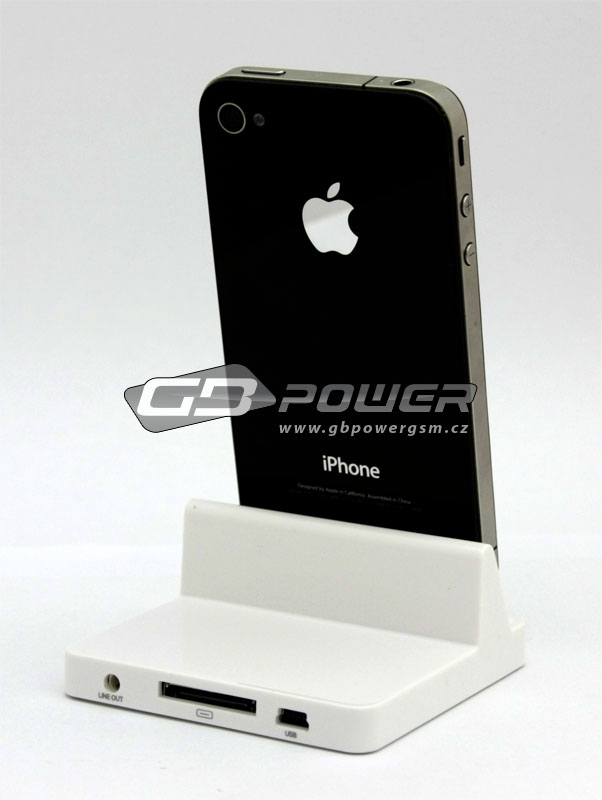 Nabíječka iPhone 4 / iPod bílá dokovací stanice blistr