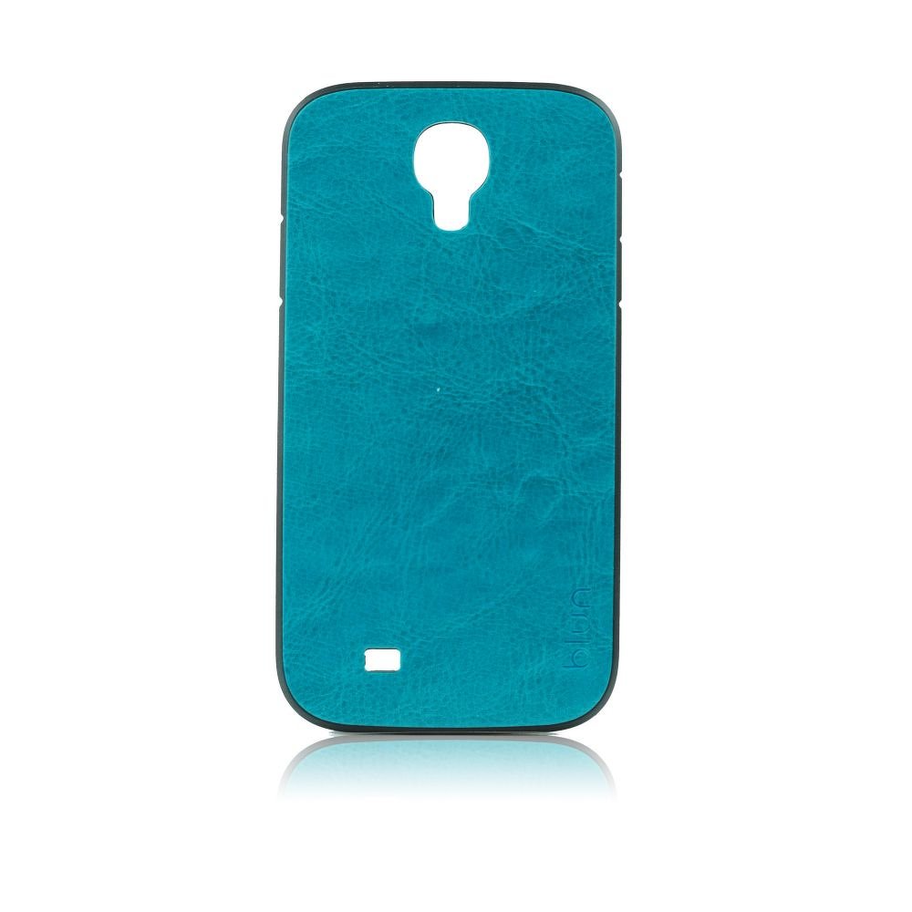 Pouzdro Back Case Blun Samsung I9500 Galaxy S4 vzor kůže modré