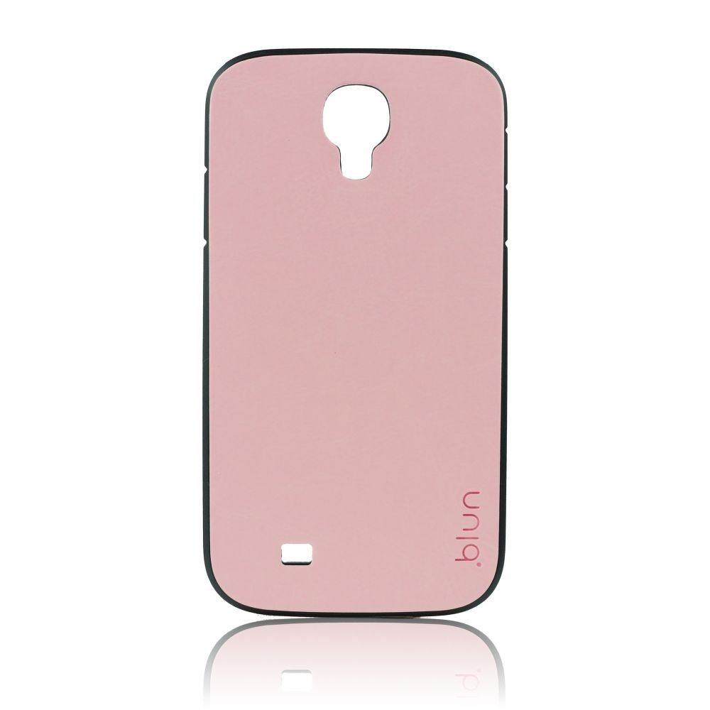 Pouzdro Back Case Blun Samsung I9500 Galaxy S4 vzor kůže světle růžové