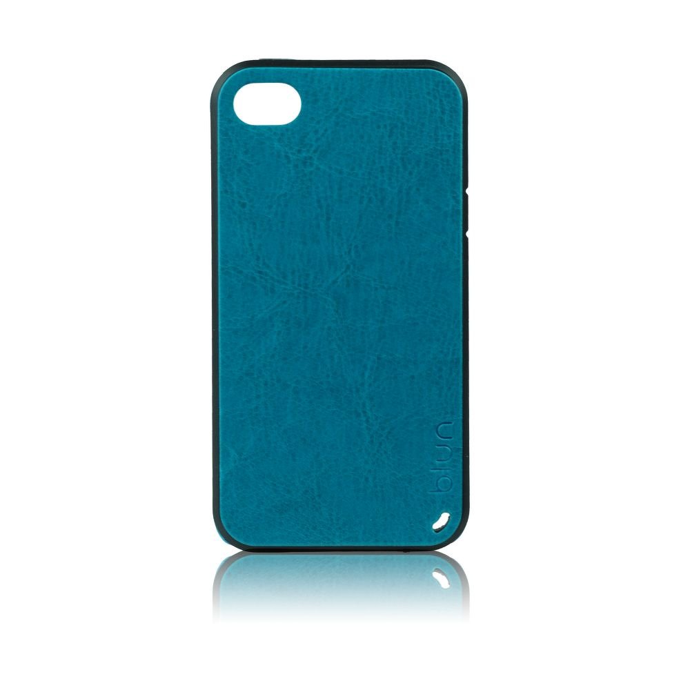 Pouzdro Back Case Blun iPhone 5 vzor kůže modré
