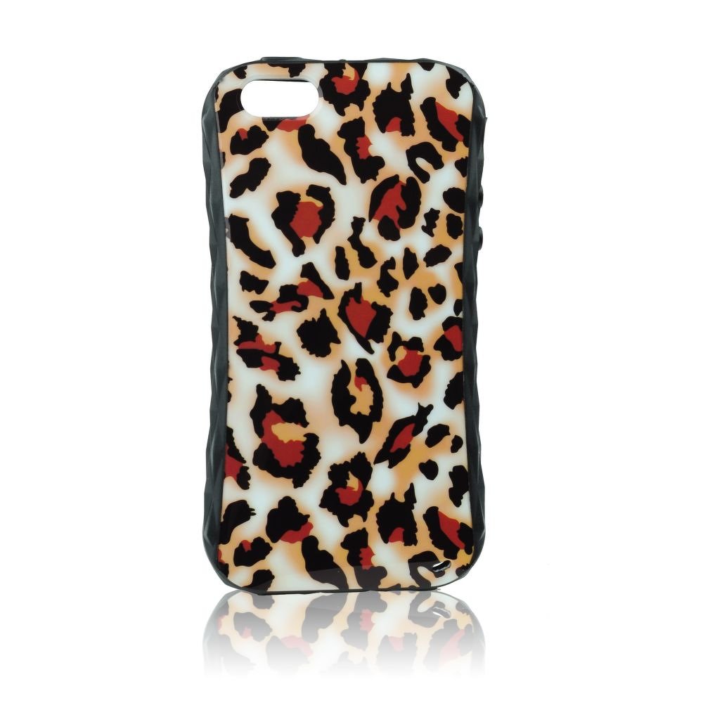 Pouzdro Back Case Blun iPhone 5 vzor panter