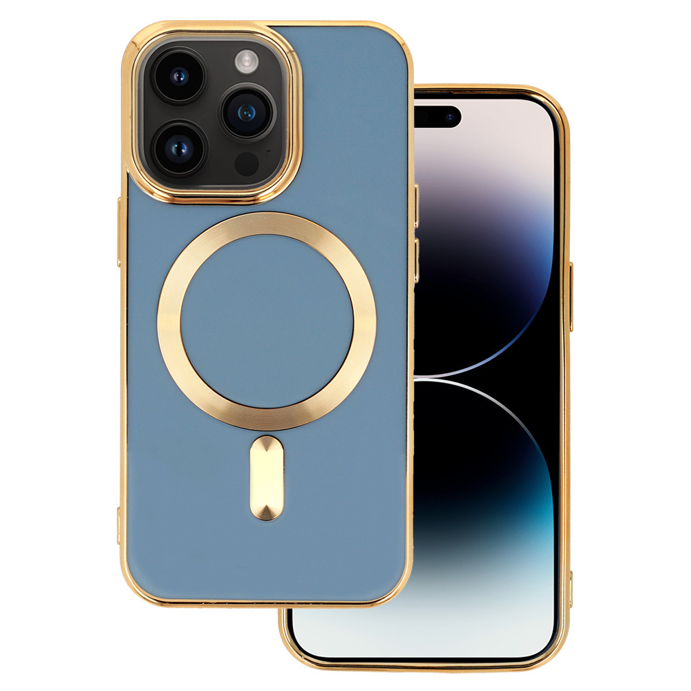 Pouzdro Beauty Magsafe Case pro Apple iPhone 13 Pro modré