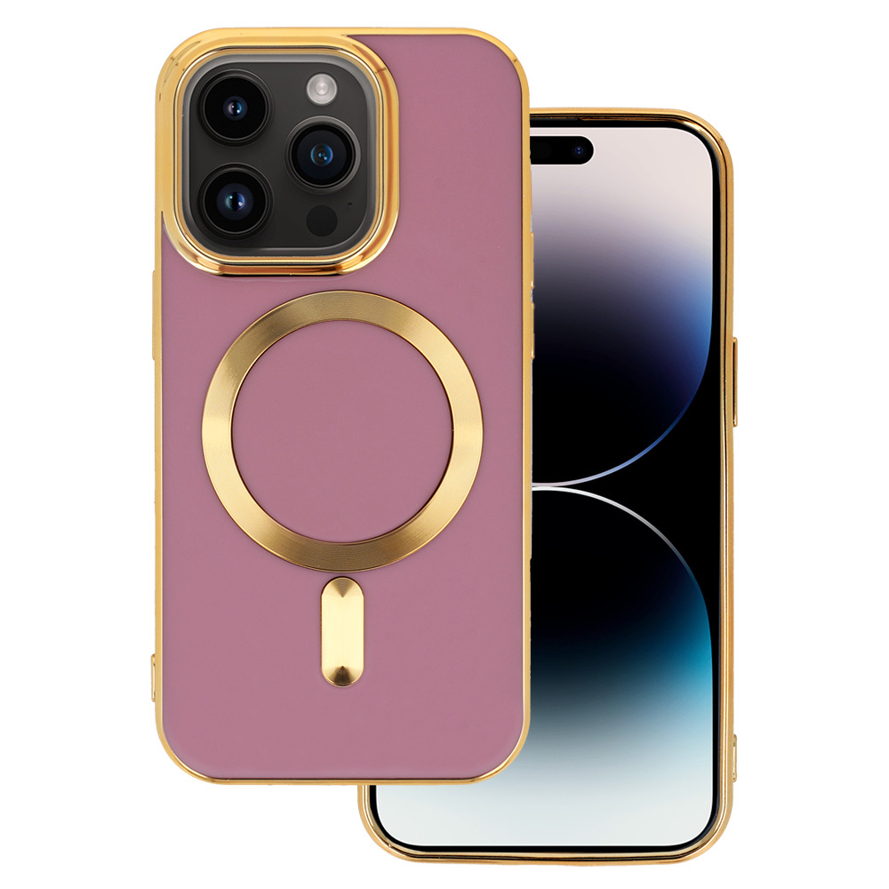 Pouzdro Beauty Magsafe Case pro Apple iPhone 12 fialové