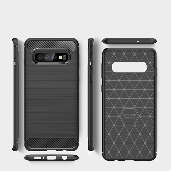 Pouzdro Carbon Huawei P Smart 2019 / Honor 10 Lite černé