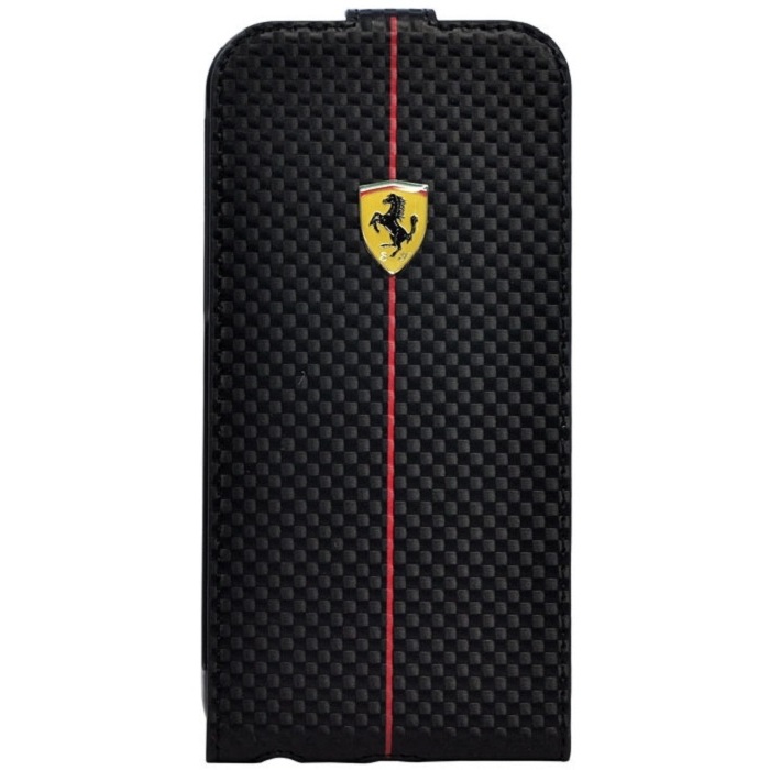 Pouzdro Flip Case Ferrari Apple iPhone 6  4,7 FEFOCFLPBL černé carbon Formule 1