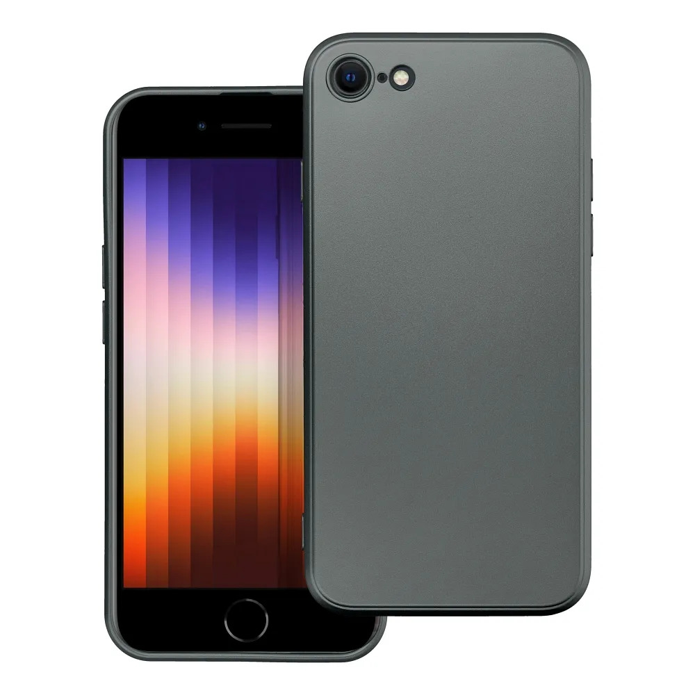 Pouzdro Metallic pro Apple iPhone 15 Plus šedé