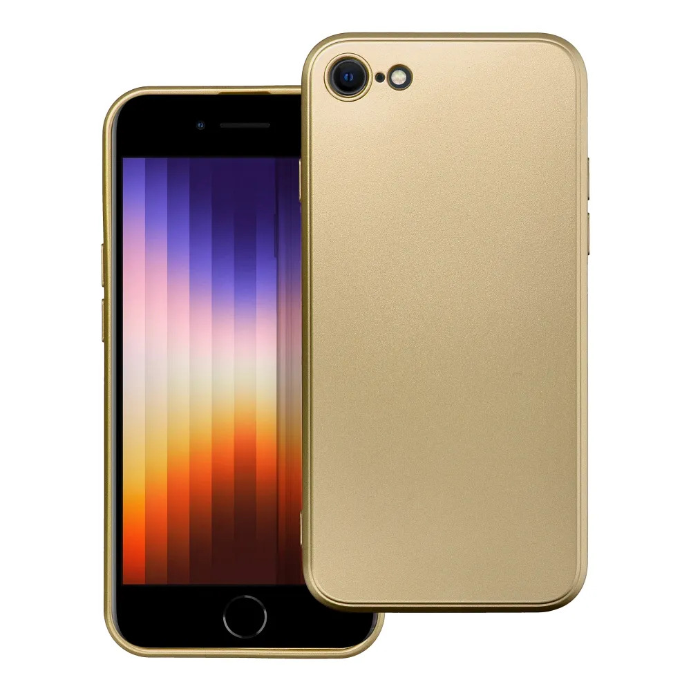 Pouzdro Metallic pro Apple iPhone 15 Plus zlaté