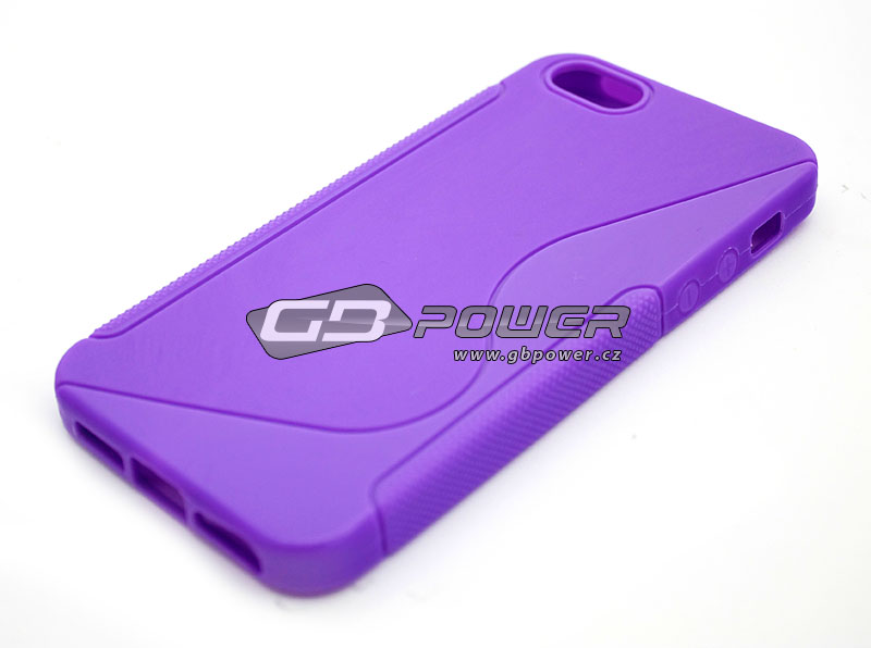 Pouzdro S-CASE Apple iPhone 5 / 5S fialové vzor S