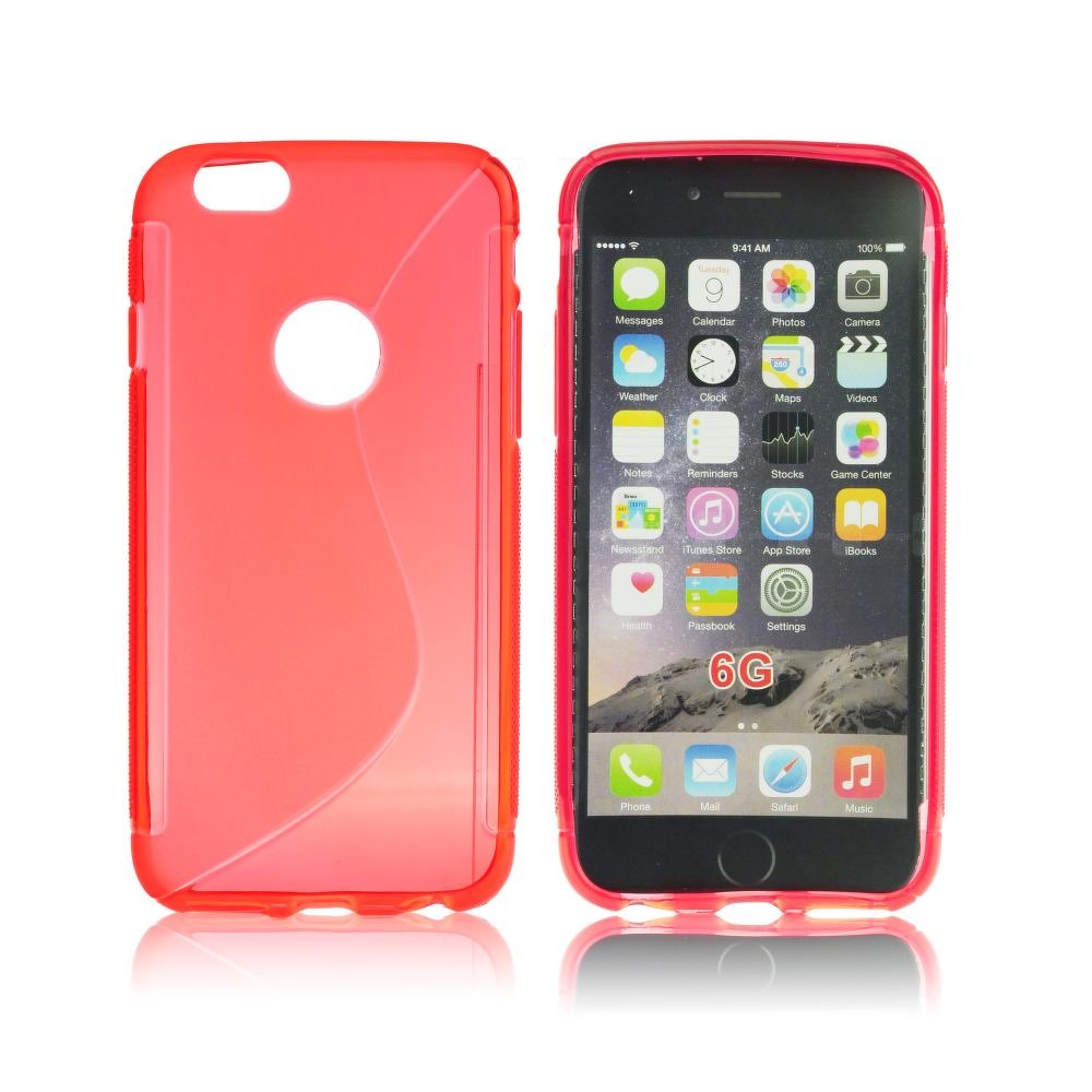 Pouzdro S-Case Apple iPhone 6 4,7 vzor S červené