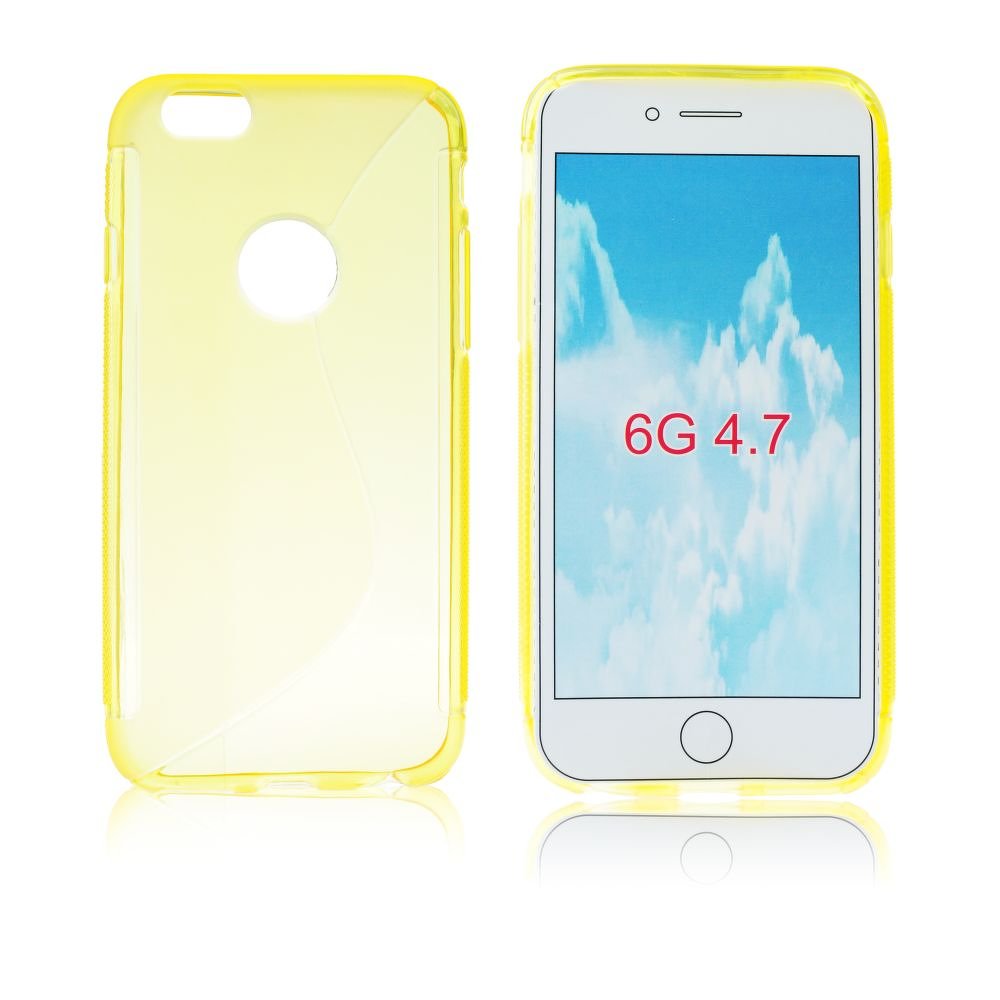 Pouzdro S-Case Apple iPhone 6 4,7 vzor S žluté
