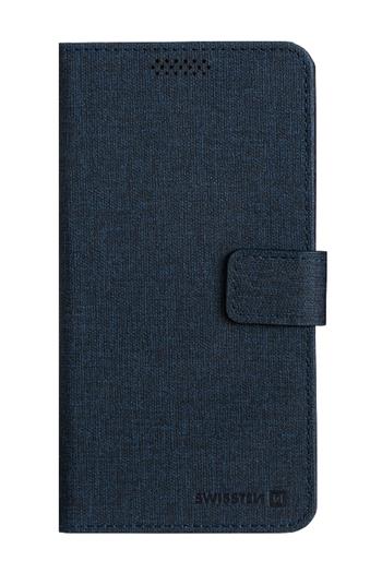Pouzdro SWISSTEN Libro Uni Book XL tmavě modré (158x80mm)