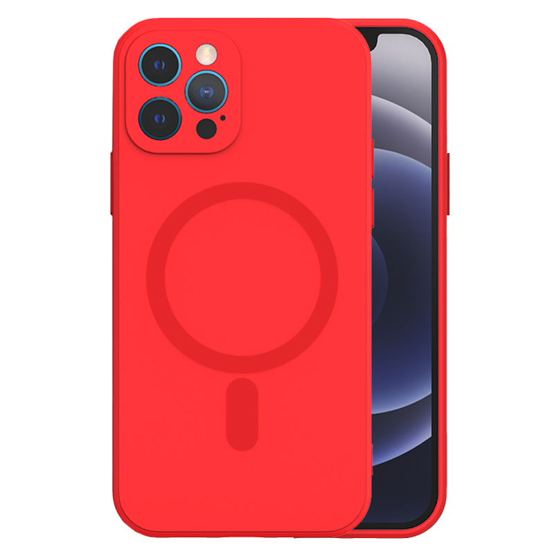 Pouzdro Tel Protect Magsilicone Case pro Apple iPhone 12 Pro červené