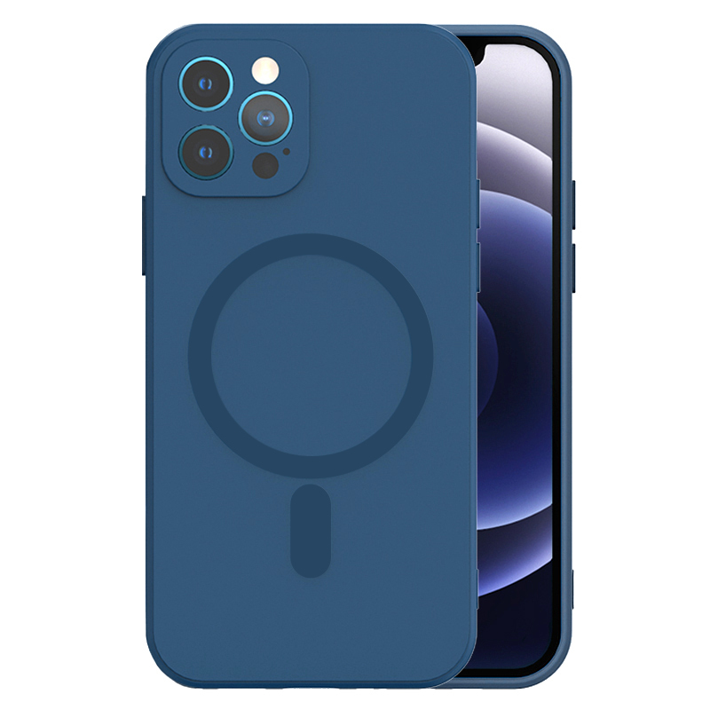 Pouzdro Tel Protect Magsilicone Case pro Apple iPhone 13 Pro Max modré