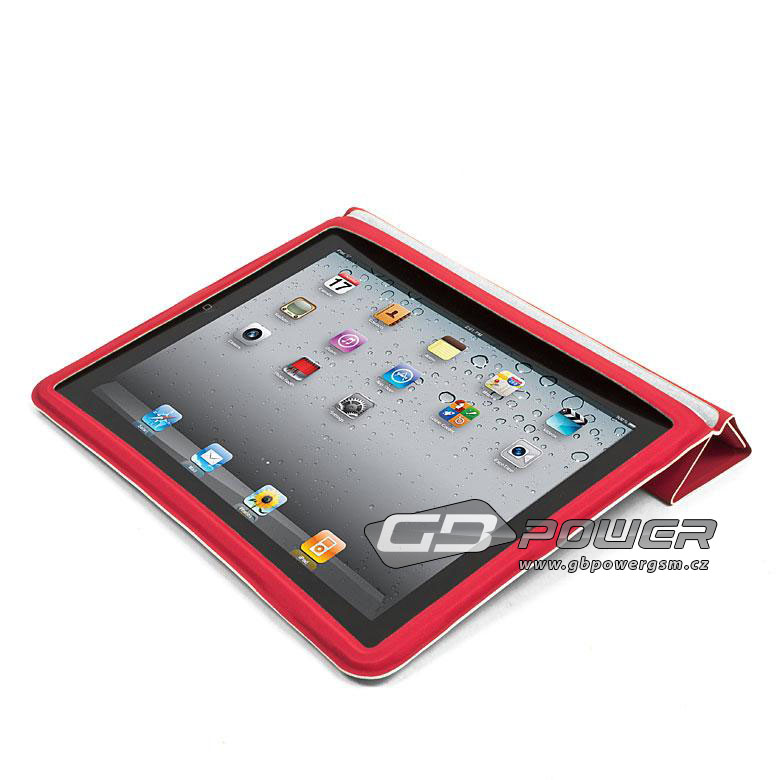 Pouzdro knížka ECO pro Tablet iPad 2 červené