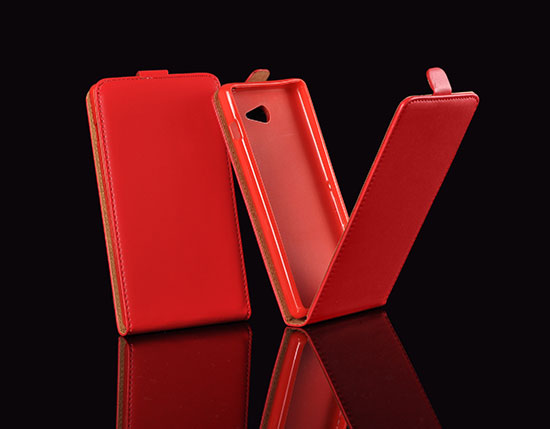 Pouzdro knížka Slim Flexi Sony Xperia Z3 Mini / Compact červené