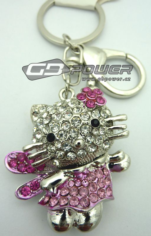 Přívěšek na klíče Hello Kitty růžové šaty