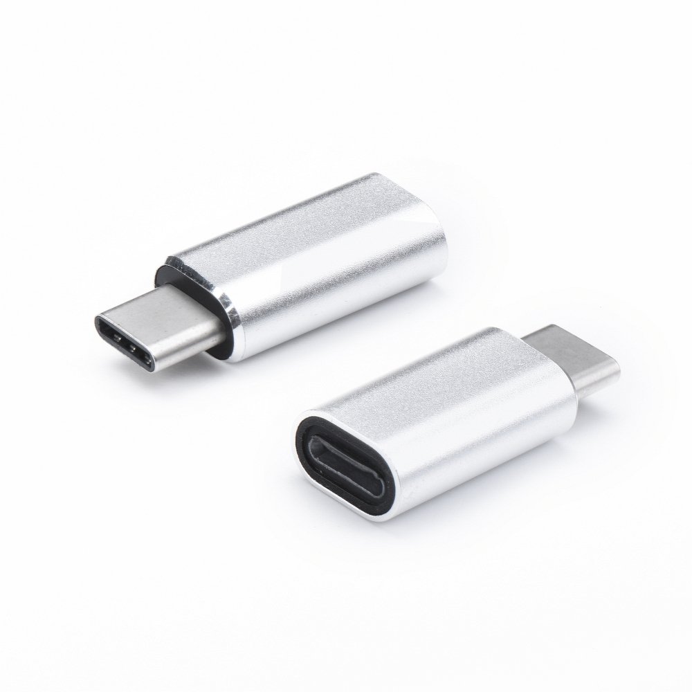 Redukce nabíjení Lightning iPhone - USB Type-C stříbrná