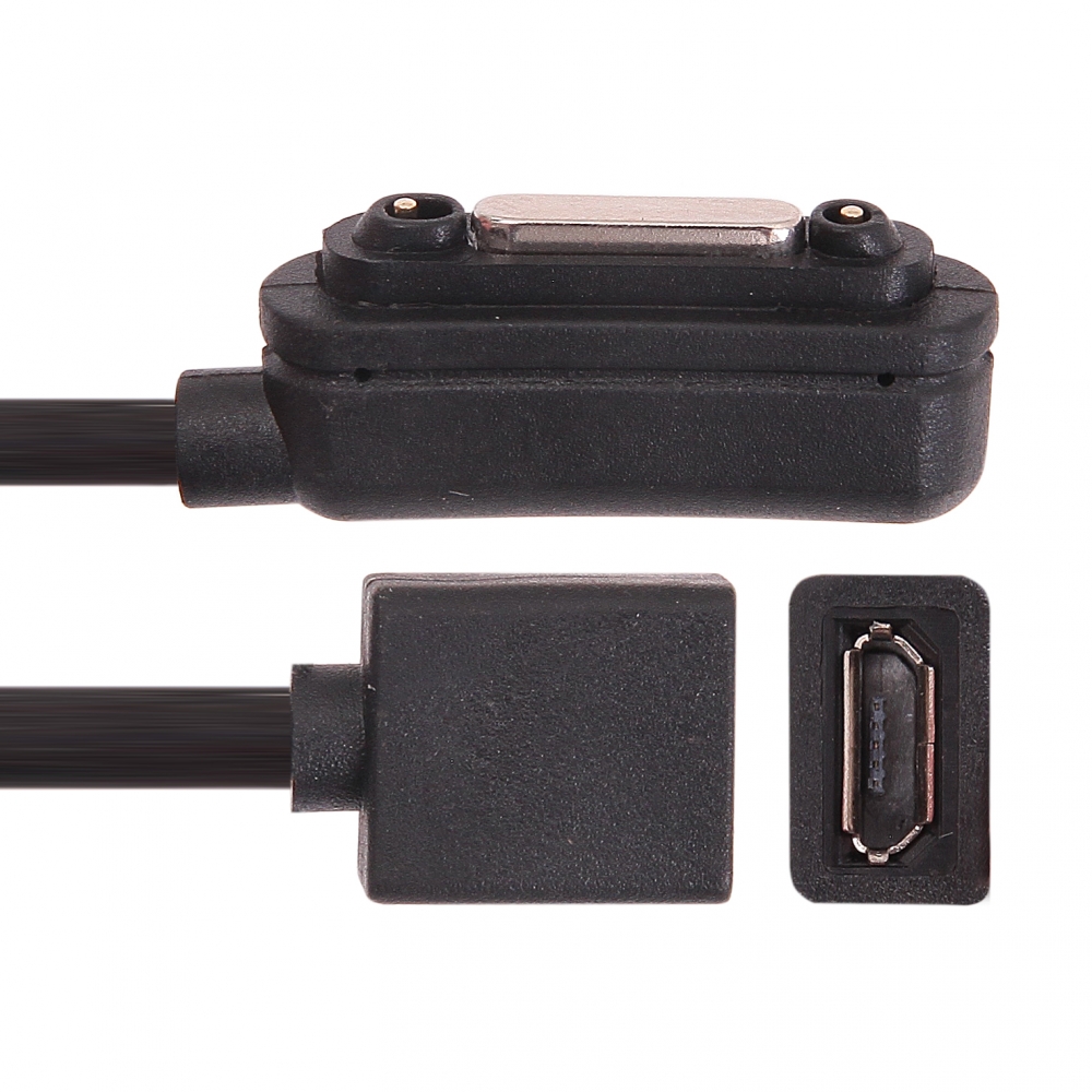 Redukce nabíjení Sony Xperia Z1 na micro USB magnetická černá