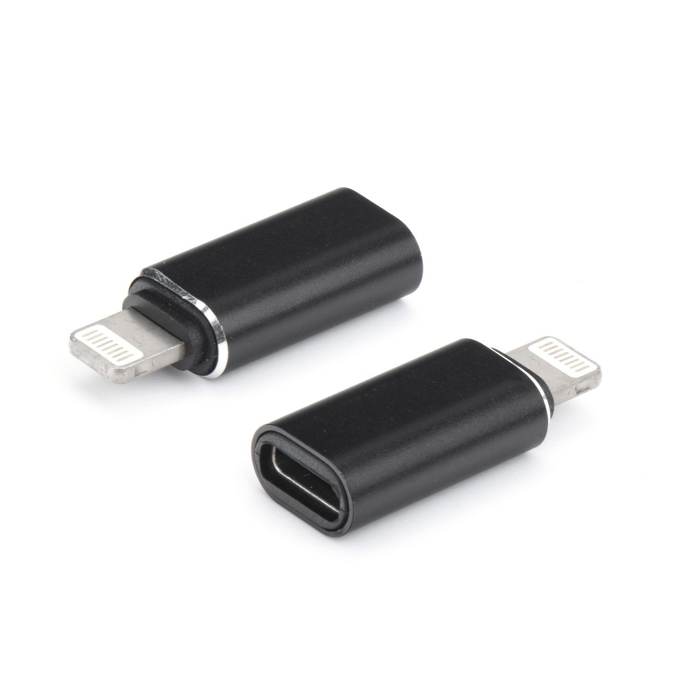 Redukce nabíjení USB Type-C Lightning iPhone černá