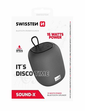 Reproduktor Bluetooth SWISSTEN Sound-X šedý