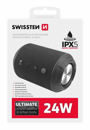 Reproduktor Bluetooth SWISSTEN Ultimate 24W černý