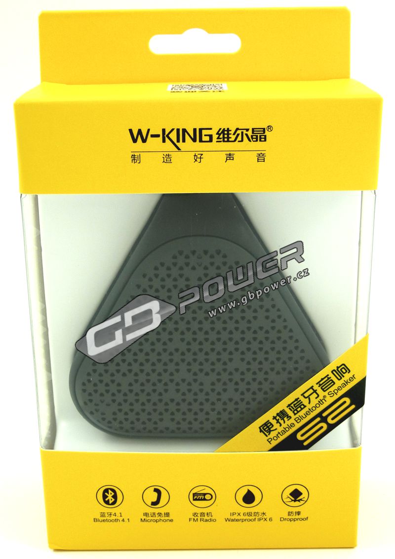 Reproduktory Bluetooth W-KING S2 černé