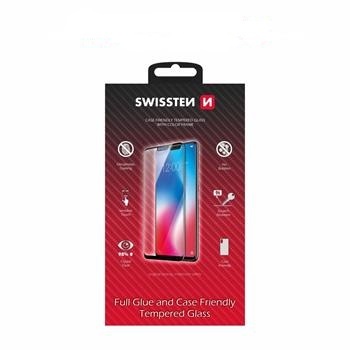 Temperované sklo SWISSTEN FULL GLUE, case friendly Apple iPhone 6 Plus / 6S Plus bílé