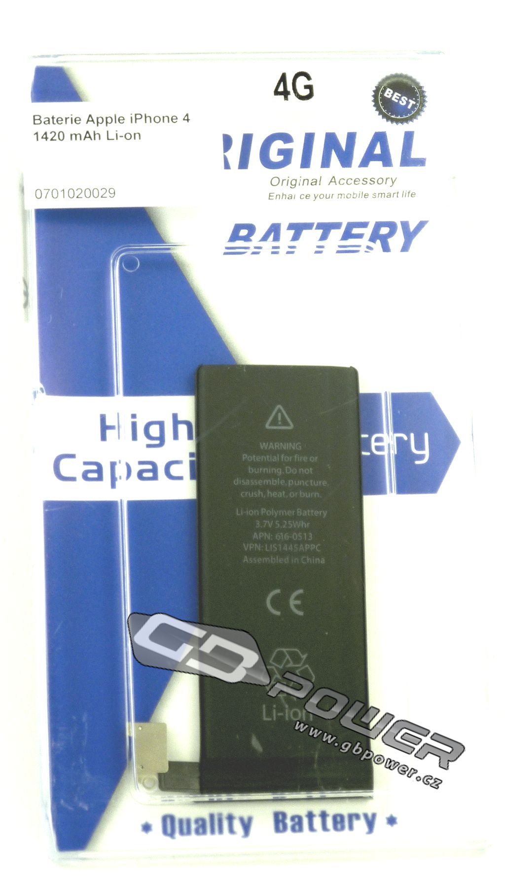 Baterie iPhone 4 1420 mAh Li-on