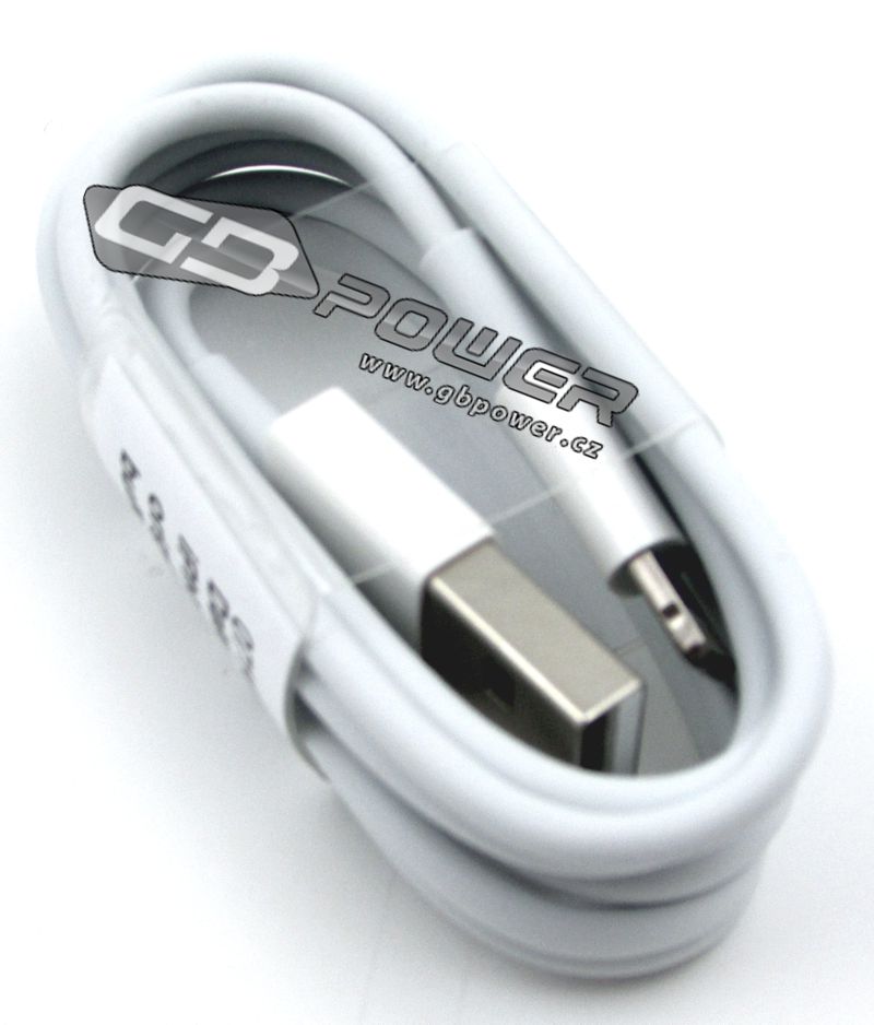 Datový kabel Apple iPhone 5 / 5S / 6 / 7 MD818 bílý originální FOXCONN bulk
