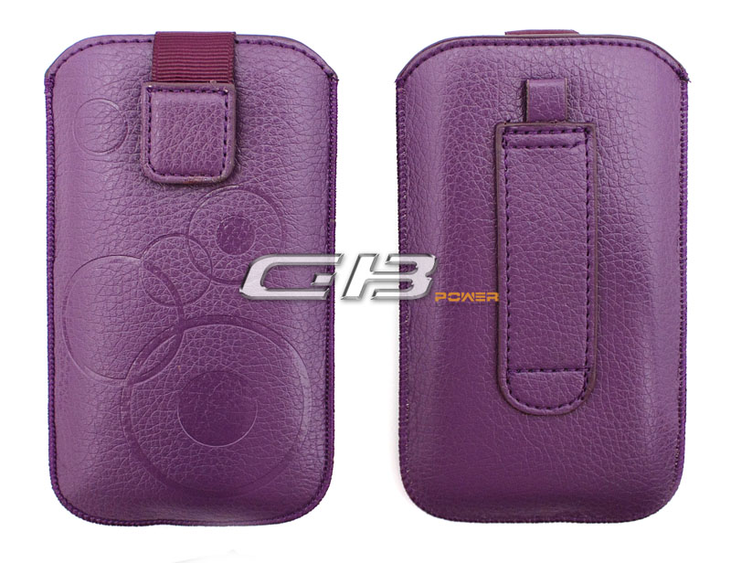 Pouzdro Forcell DEKO HTC Desire C / S5360 Galaxy Y / S6500 Galaxy Mini 2  / LG L3 fialové